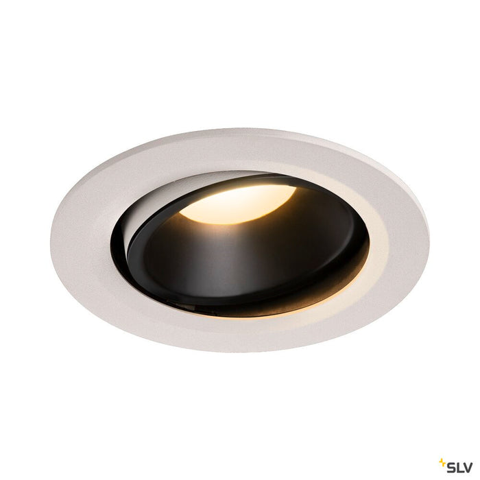 NUMINOS MOVE DL L, Indoor LED recessed ceiling light white/black 3000K 20° rotating and pivoting