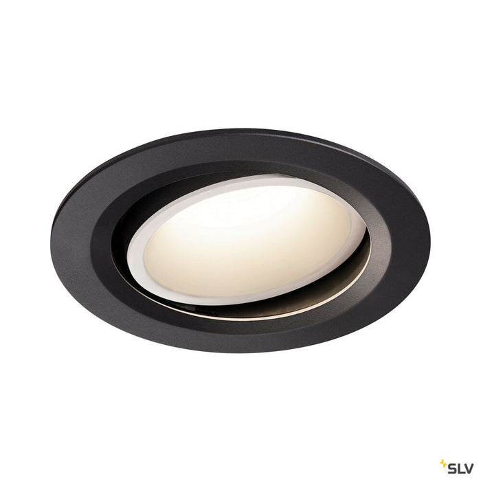 NUMINOS MOVE DL L, Indoor LED recessed ceiling light black/white 4000K 40° rotating and pivoting