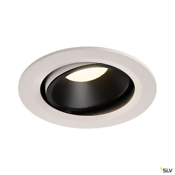 NUMINOS MOVE DL L, Indoor LED recessed ceiling light white/black 4000K 20° rotating and pivoting