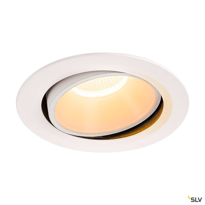 NUMINOS MOVE DL XL, Indoor LED recessed ceiling light white/white 2700K 20° rotating and pivoting