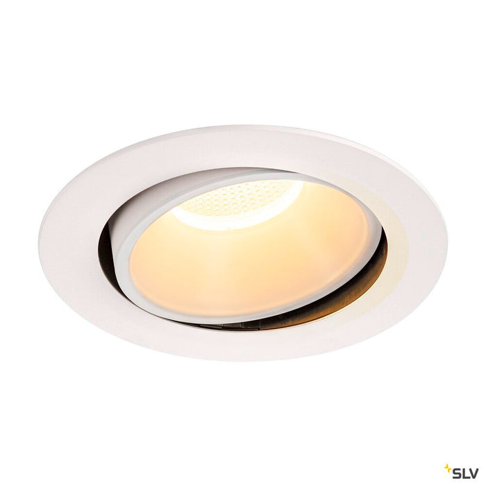 NUMINOS MOVE DL XL, Indoor LED recessed ceiling light white/white 3000K 20° rotating and pivoting