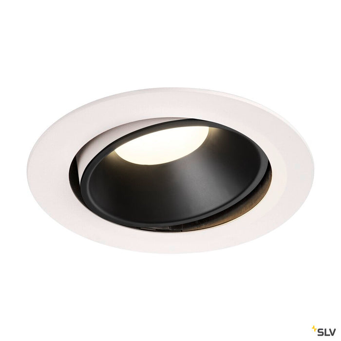 NUMINOS MOVE DL XL, Indoor LED recessed ceiling light black/white 4000K 20° rotating and pivoting