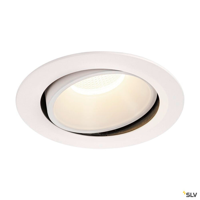 NUMINOS MOVE DL XL, Indoor LED recessed ceiling light white/white 4000K 20° rotating and pivoting