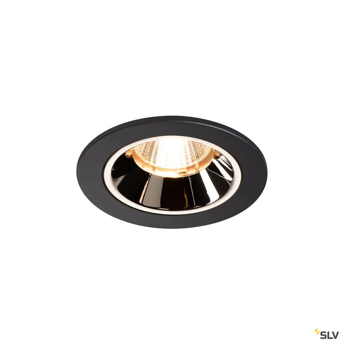 NUMINOS DL S, Indoor LED recessed ceiling light black/chrome 2700K 20° including leaf springs