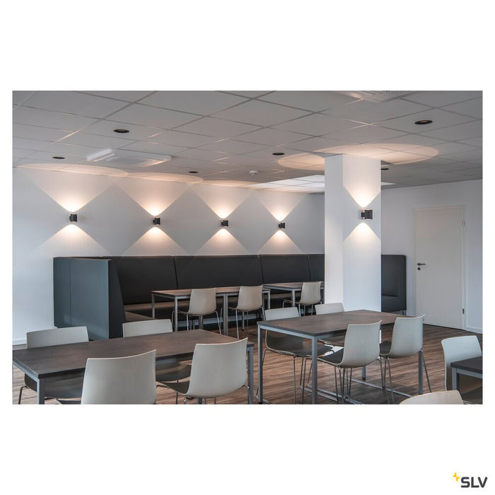 NUMINOS DL M, Indoor LED recessed ceiling light black/black 2700K 55°, including leaf springs