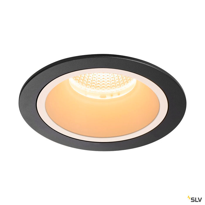 NUMINOS DL L, Indoor LED recessed ceiling light black/white 2700K 55°
