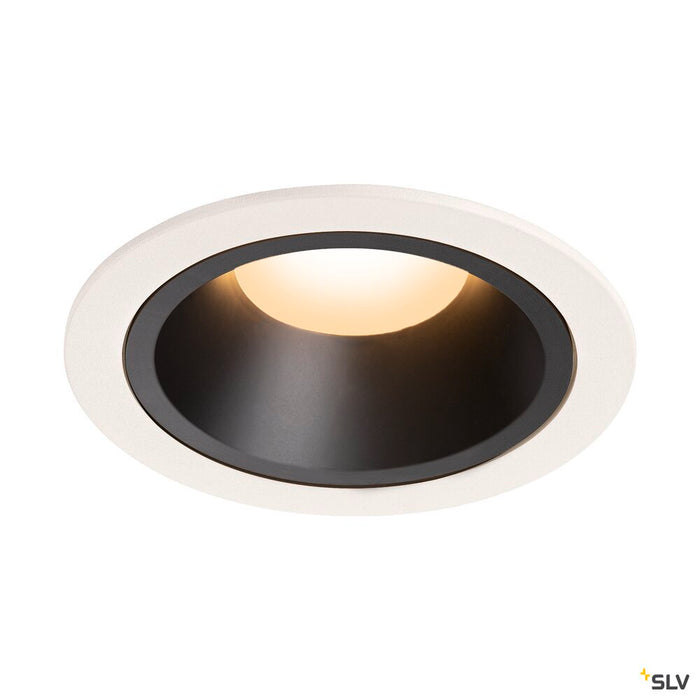 NUMINOS DL L, Indoor LED recessed ceiling light white/black 2700K 40°
