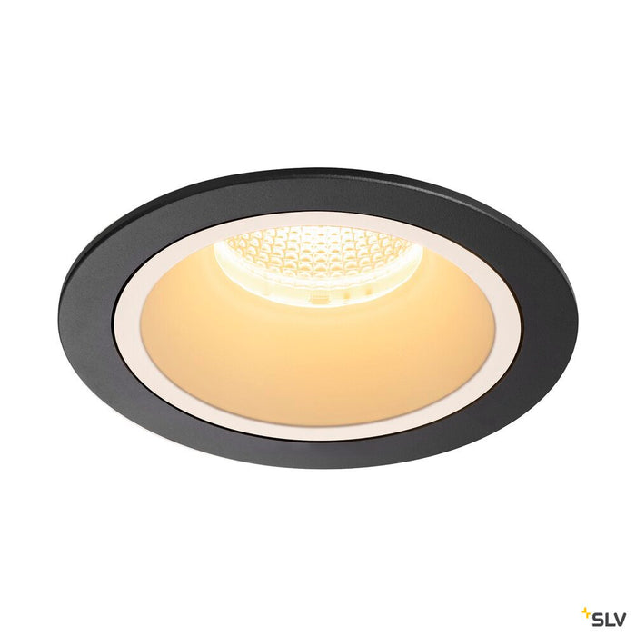 NUMINOS DL L, Indoor LED recessed ceiling light black/white 3000K 20°