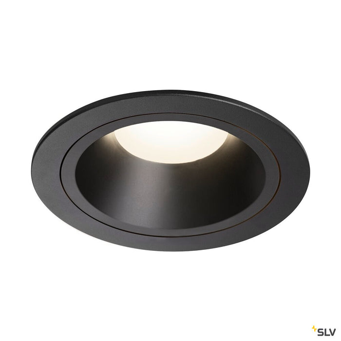 NUMINOS DL L, Indoor LED recessed ceiling light black/black 4000K 40°