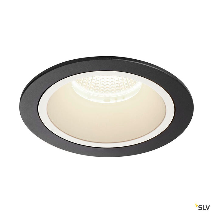 NUMINOS DL L, Indoor LED recessed ceiling light black/white 4000K 55°