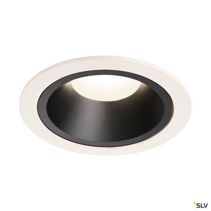 NUMINOS DL L, Indoor LED recessed ceiling light white/black 4000K 40°
