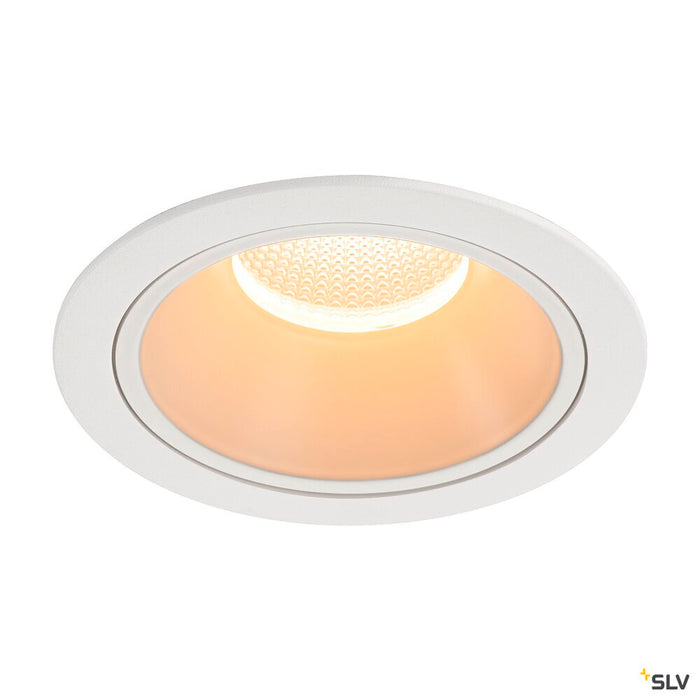 NUMINOS DL XL, Indoor LED recessed ceiling light black/white 2700K 40°