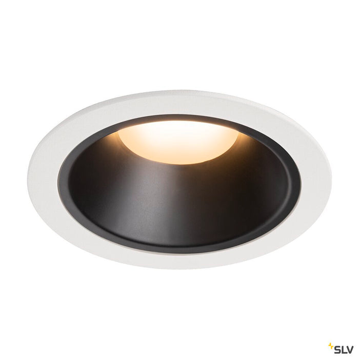 NUMINOS DL XL, Indoor LED recessed ceiling light white/black 2700K 55°
