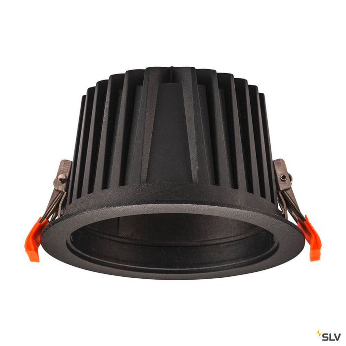 NUMINOS DL XL, Indoor LED recessed ceiling light black/black 3000K 40°