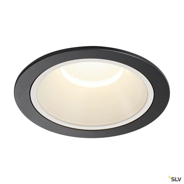 NUMINOS DL XL, Indoor LED recessed ceiling light black/white 4000K 20°
