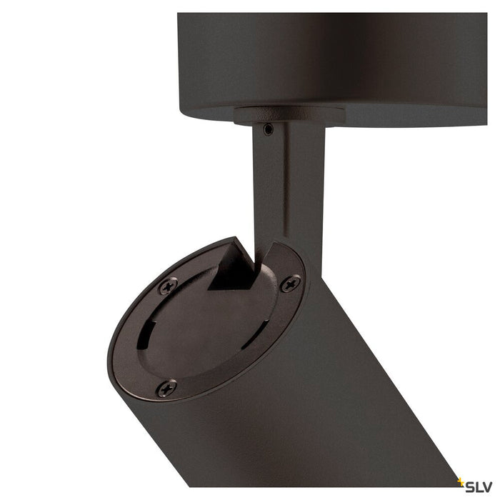 NUMINOS DL S, Indoor LED recessed ceiling light black/black 2700K 24° gimballed, rotating and pivoting