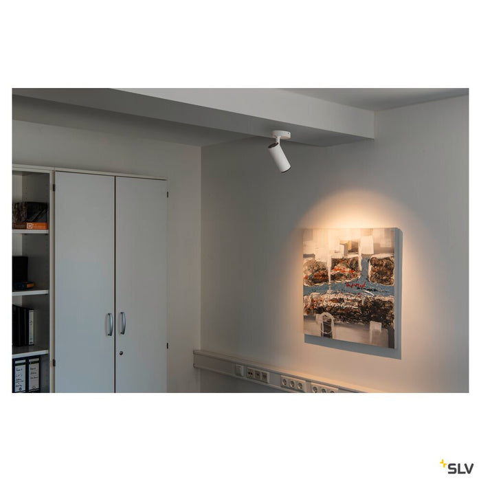 NUMINOS SPOT PHASE M, Indoor LED surface-mounted ceiling light white/black 3000K 36°