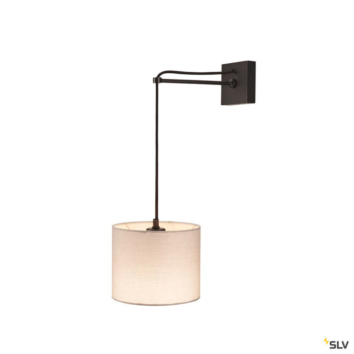 FENDA, lamp shade, round, white, Ø/H 30/20 cm