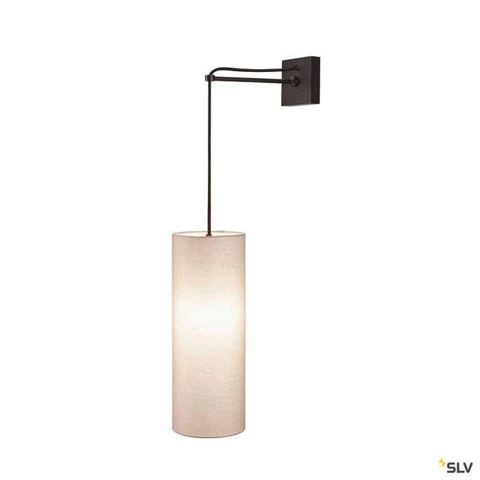 FENDA, lamp shade, round, white, Ø/H 15/40 cm