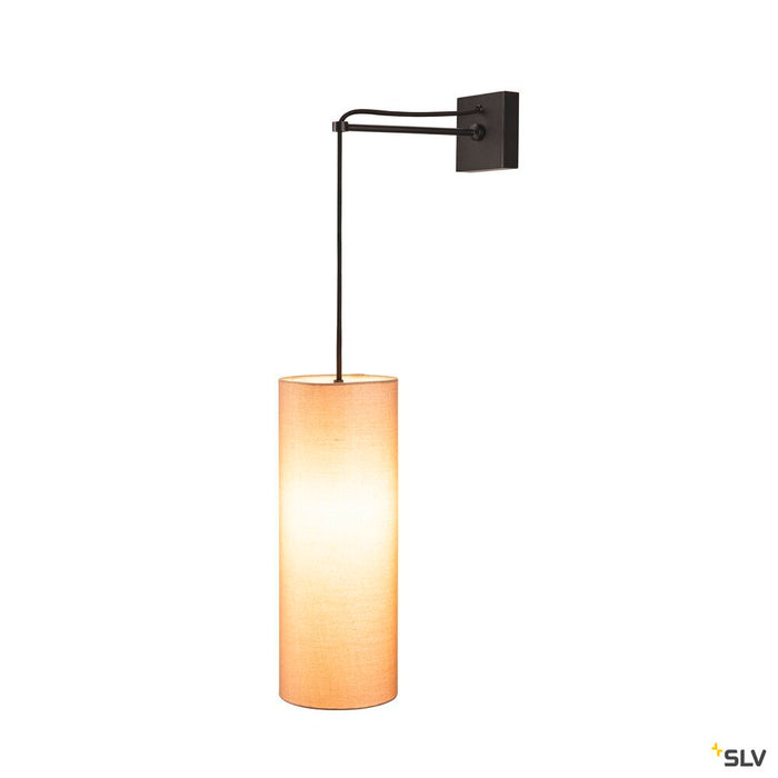 FENDA, lamp shade, round, beige, Ø/H 15/40 cm