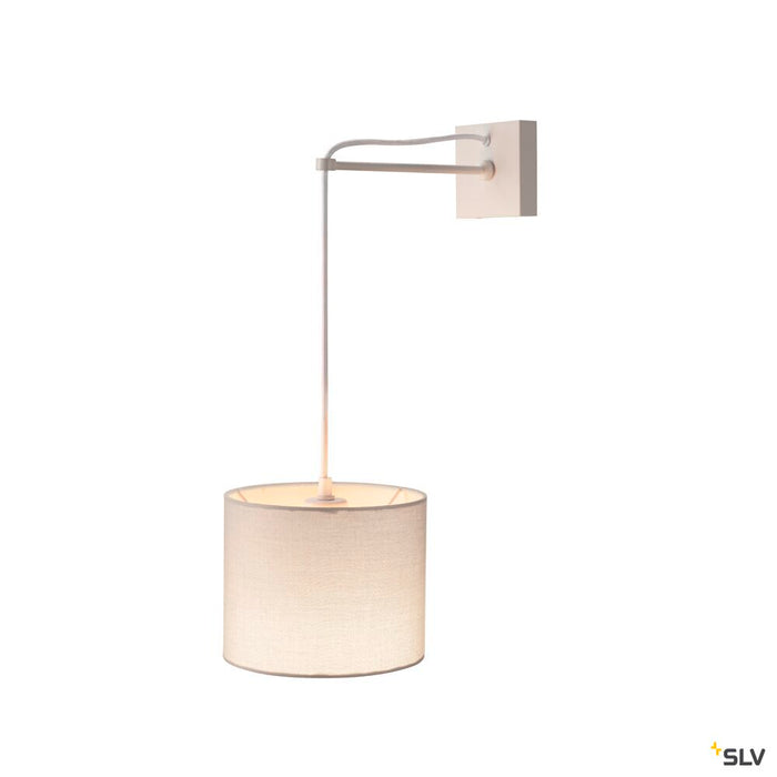 FENDA, lamp shade, round, white, Ø/H 30/20 cm