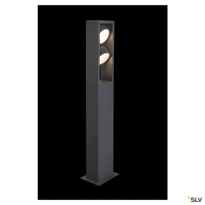 ESKINA FRAME 75 FL, Outdoor LED free-standing light double anthracite CCT switch 3000/4000K
