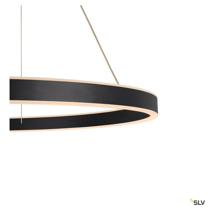 ONE 80 PD DALI UP/DOWN, Indoor LED pendant light black CCT switch 3000/4000K