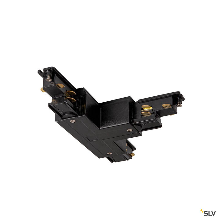 S-TRACK DALI T-connector, with feed-in capability, left, black