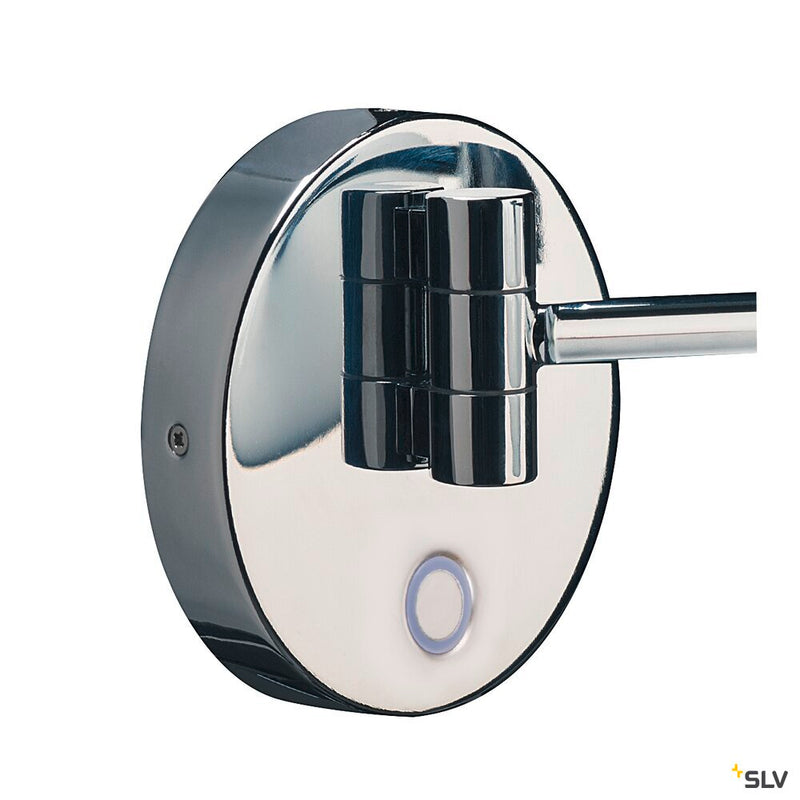 SLV 1004971 - MAGANDA WL, Indoor LED wall-mounted light chrome CCT switch 2700/3000/4000K