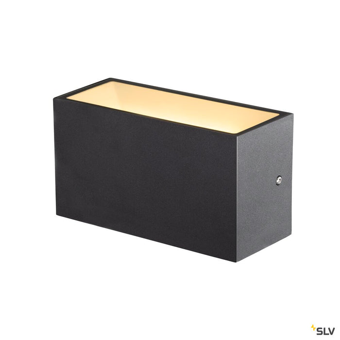 SITRA M WL UP/DOWN, outdoor LED wall-mounted light, anthracite, CCT switch 3000/4000K