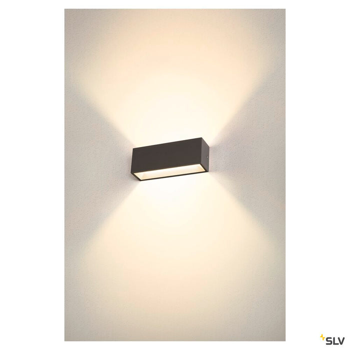 SITRA L WL UP/DOWN, outdoor LED wall-mounted light, anthracite, CCT switch 3000/4000K