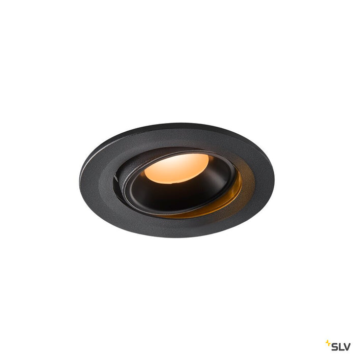 NUMINOS MOVE S, black recessed ceiling light, 2700K 20°