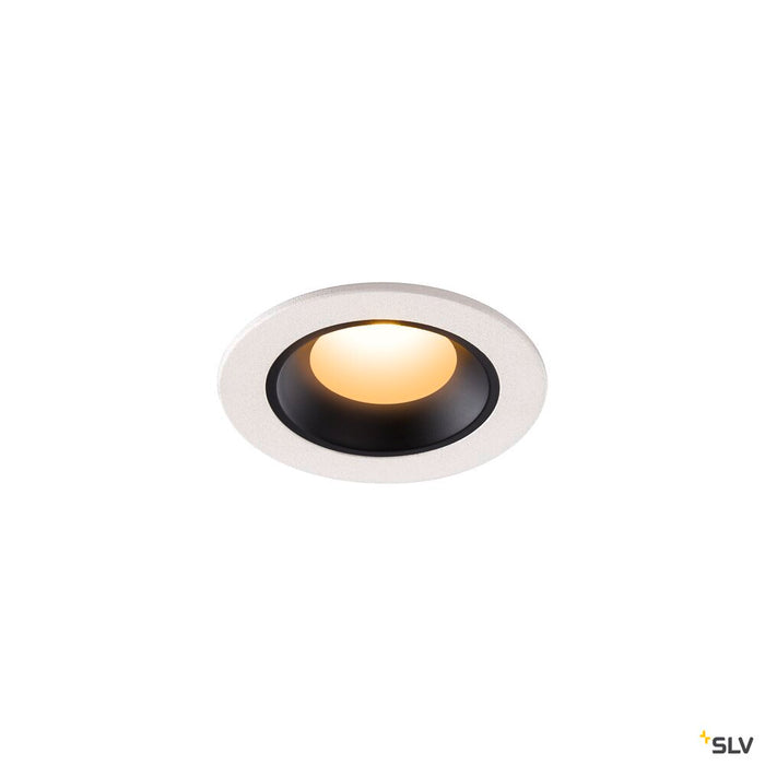 NUMINOS XS, white / black recessed ceiling light, 2700K 20°