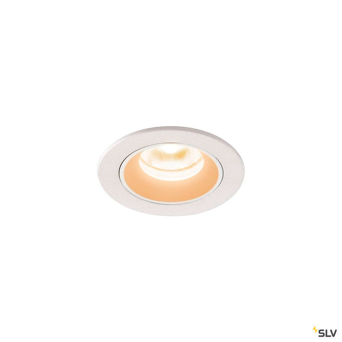 NUMINOS XS, white recessed ceiling light, 2700K 20°