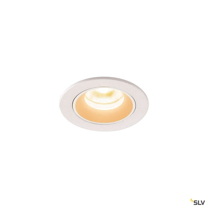 NUMINOS XS, white recessed ceiling light, 3000K 55°