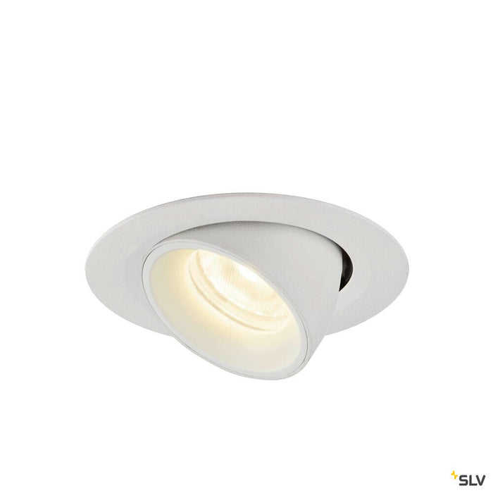 NUMINOS GIMBLE XS, white recessed ceiling light, 4000K 20°