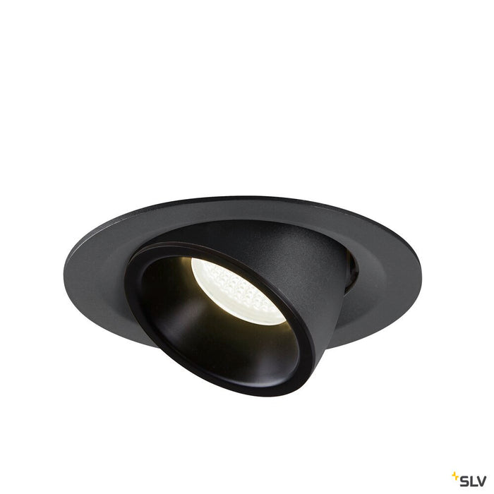 NUMINOS GIMBLE M, black recessed ceiling light, 4000K 20°
