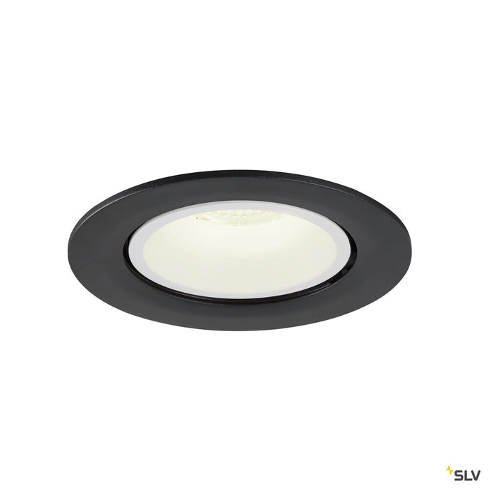 NUMINOS GIMBLE L, black / white recessed ceiling light, 4000K 20°