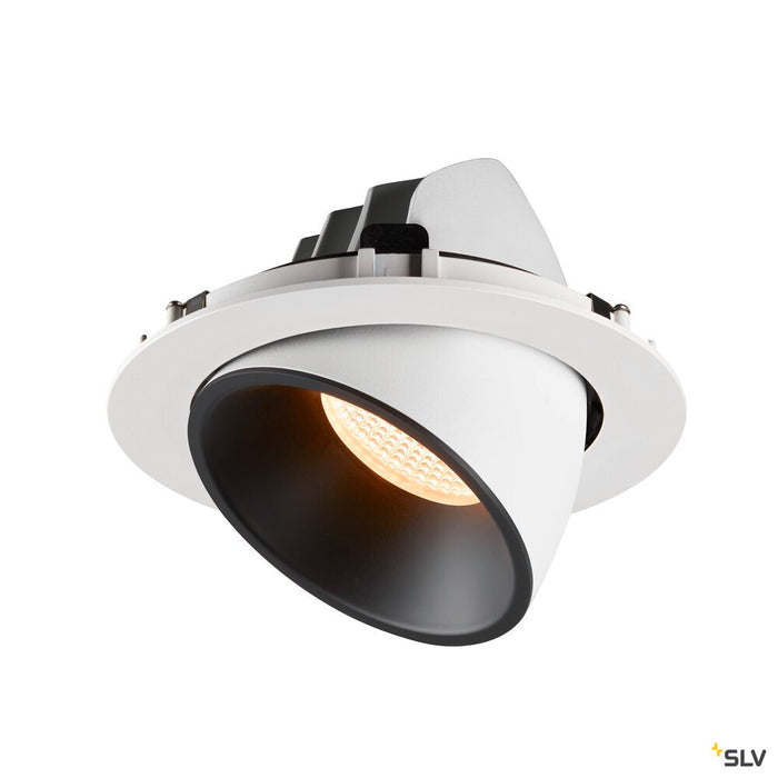 NUMINOS GIMBLE XL, white / black recessed ceiling light, 2700K 20°