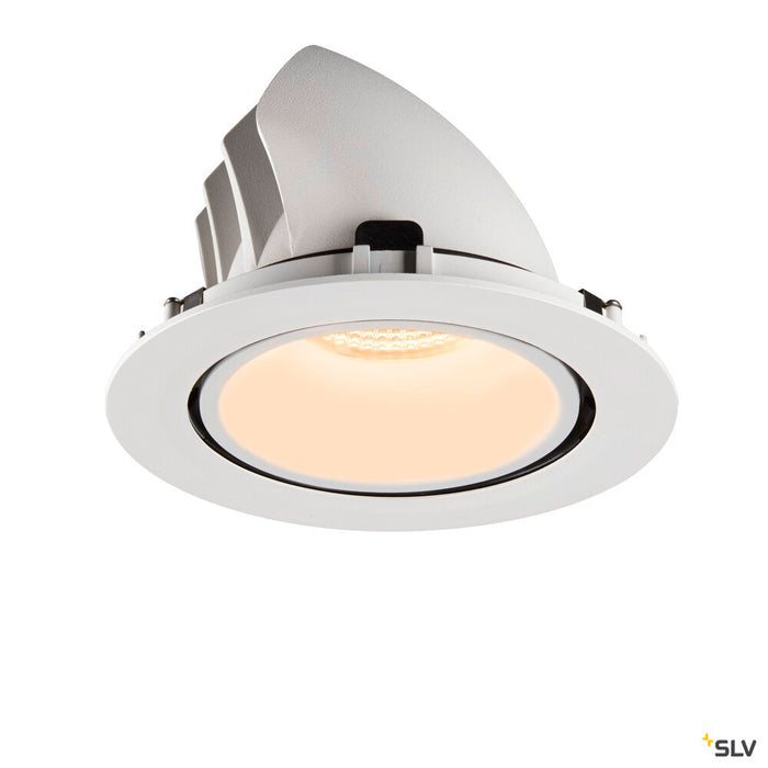 NUMINOS GIMBLE XL, white recessed ceiling light, 2700K 20°