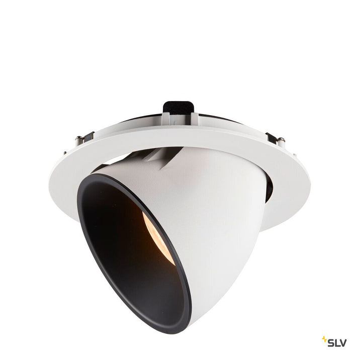 NUMINOS GIMBLE XL, white / black recessed ceiling light, 2700K 40°