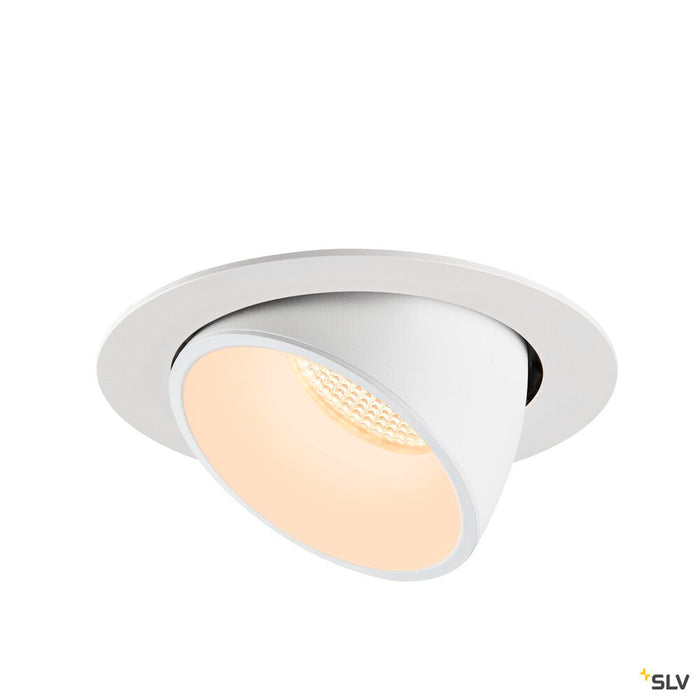 NUMINOS GIMBLE XL, white recessed ceiling light, 2700K 55°