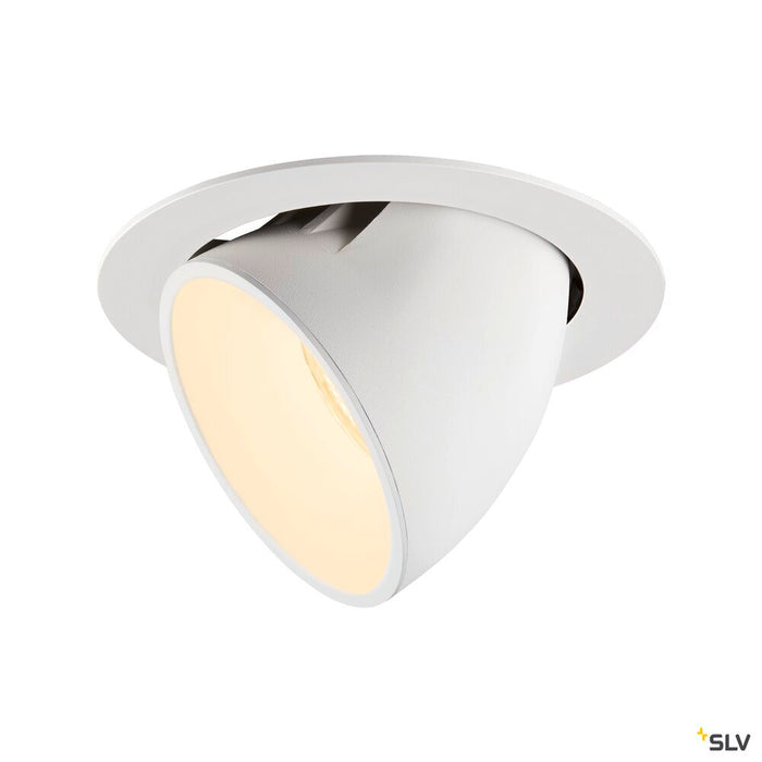 NUMINOS GIMBLE XL, white recessed ceiling light, 3000K 20°