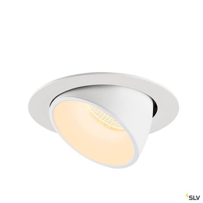 NUMINOS GIMBLE XL, white recessed ceiling light, 3000K 40°