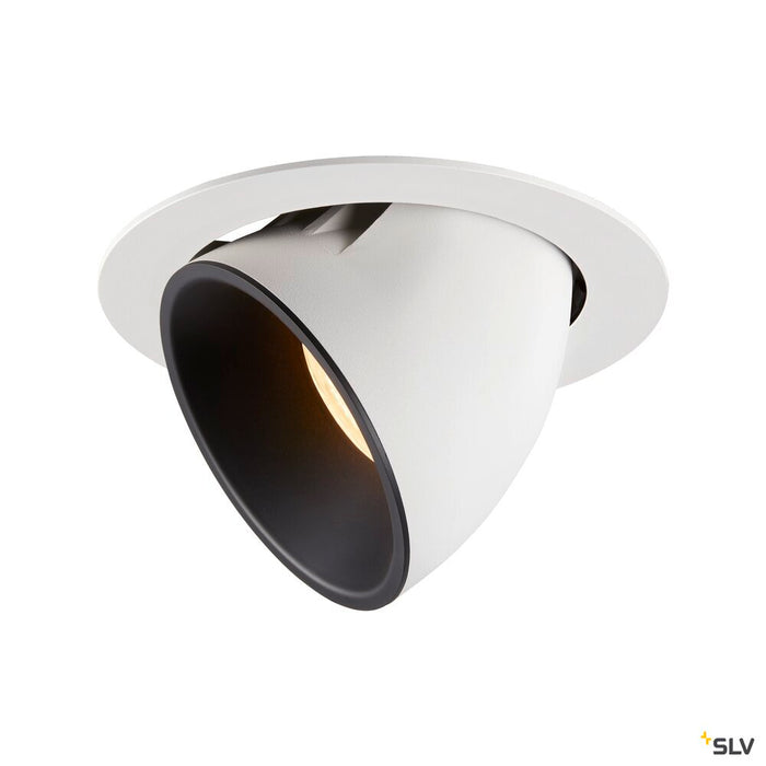 NUMINOS GIMBLE XL, white / black recessed ceiling light, 3000K 55°
