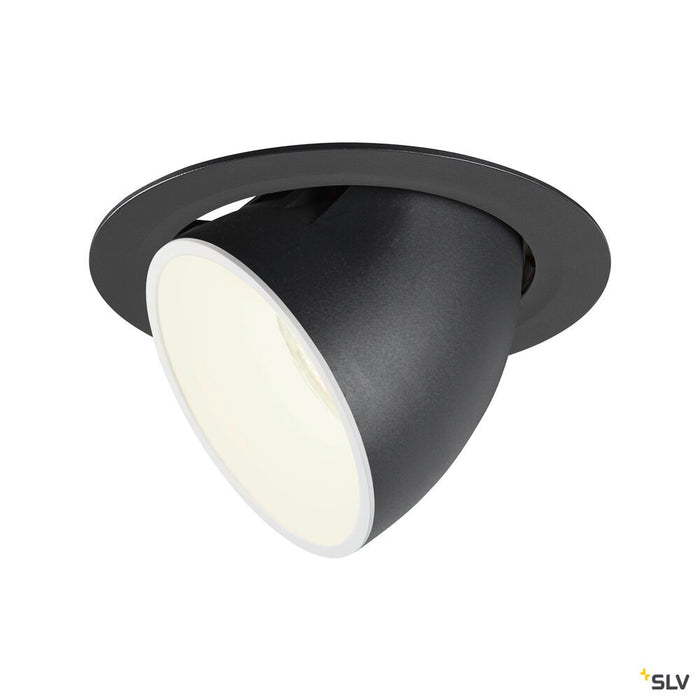 NUMINOS GIMBLE XL, black / white recessed ceiling light, 4000K 20°