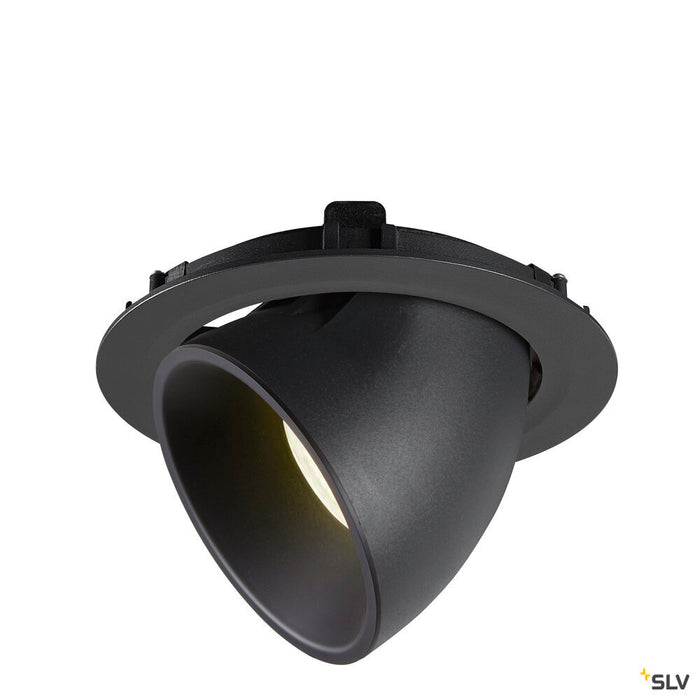 NUMINOS GIMBLE XL, black recessed ceiling light, 4000K 40°