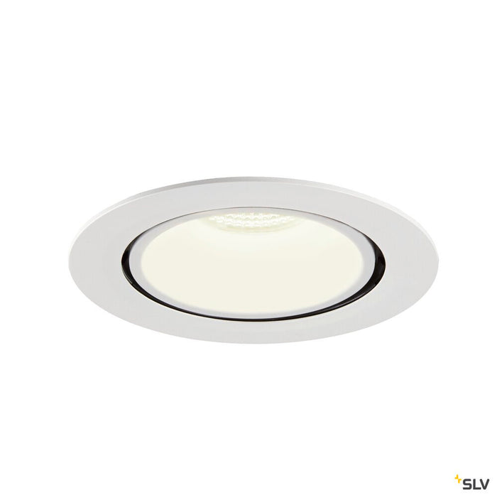 NUMINOS GIMBLE XL, white recessed ceiling light, 4000K 20°