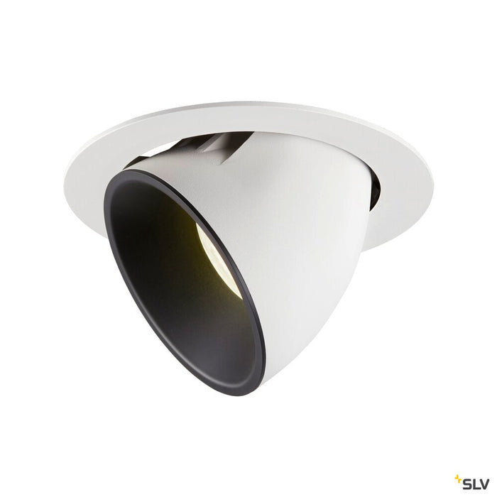 NUMINOS GIMBLE XL, white / black recessed ceiling light, 4000K 55°