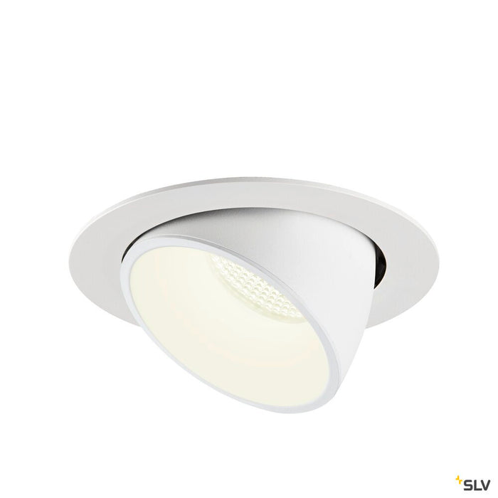 NUMINOS GIMBLE XL, white recessed ceiling light, 4000K 55°
